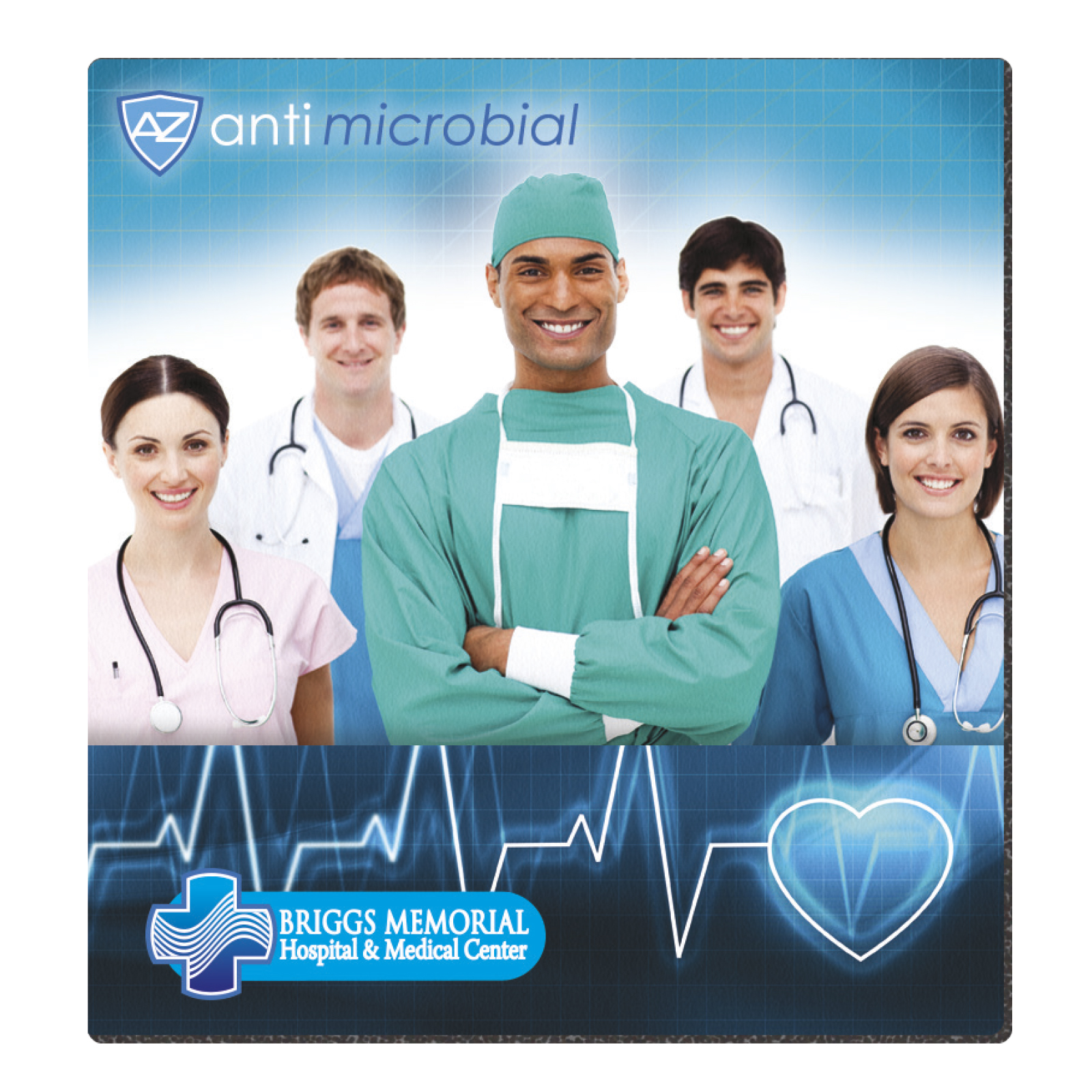 Bic Mouse Pads - Antimicrobial - 7 1/2" x 8" (Custom)